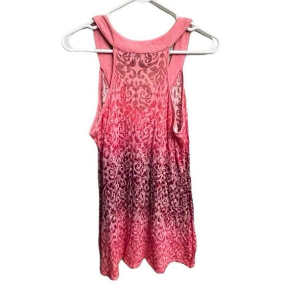 Cynthia Rowley Paisley Print Gradient Pink Purple Tank Size Large - Picture 3 of 10
